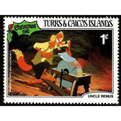 Turks & Caicos Islands 1981 Disney 1c MNH Stamp Uncle Remus.