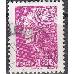 France 2009 Yvert 4345 O Cote (2015) 0.55 € Marianne de Beaujard Cachet rond