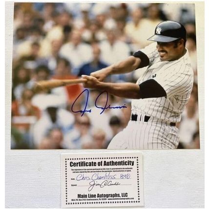 Chris Chambliss Signed Autographed Glossy 8x10 Photo New York Yankees