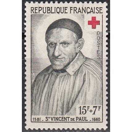 France 1958 Michel 1224 Neuf ** Cote (2008) 1.60 € Saint Vincent de Paul