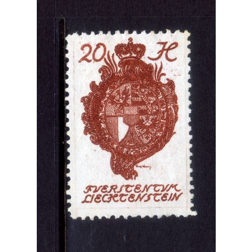 LIECHTENSTEIN 1920 SG31 20 H BROWN M / MINT #4