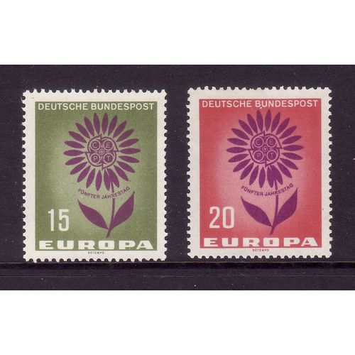 GERMANY 1964 EUROPA SG 1350 /1351 SET 2 VALS U/M MINT