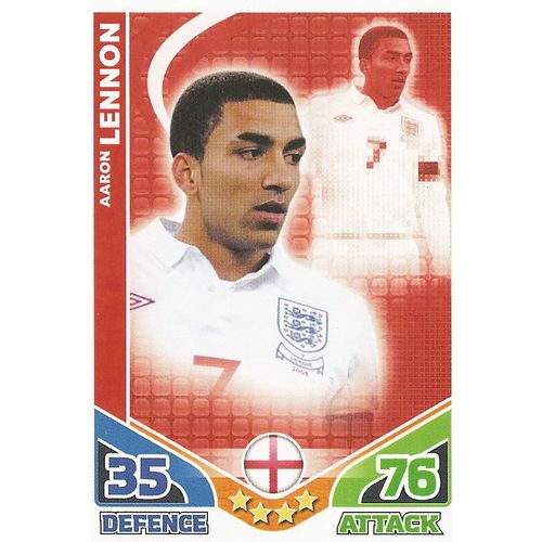 Match Attax - World Cup 2010: England - Midfielder, Lennon (Aaron)