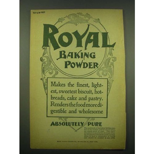 1902 Royal Baking Powder Ad - Royal Baking Powder makes the finest, lightest