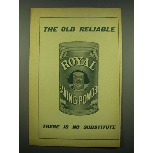 1902 Royal Baking Powder Ad - The old reliable