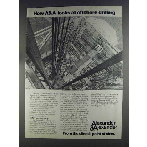 1980 Alexander & Alexander Ad - Offshore Drilling