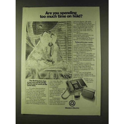 1979 Western Electric Ad - Too Much Time on Hold