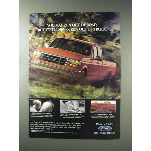 1994 Ford F-Series 4x4 Truck Ad - Run Out of Road