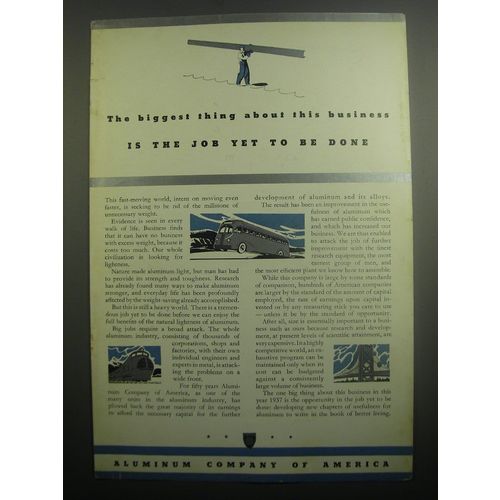 1937 ALCOA Aluminum Company of America Ad - The biggest thing about this