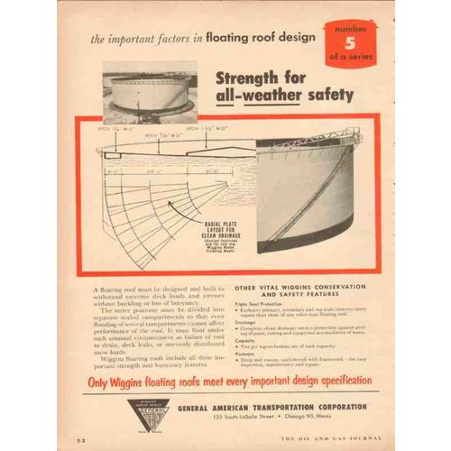 GENERAL AMERICAN TRANSPORTATION CORP 1954 strength safety vintage ad