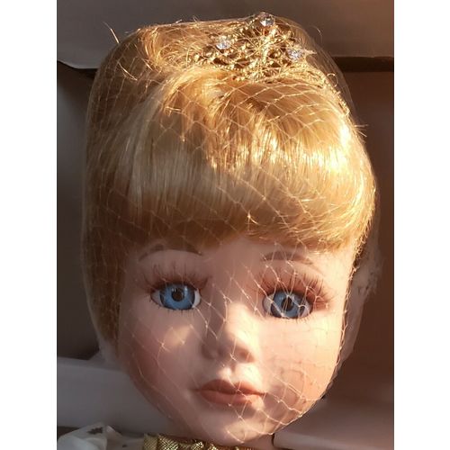 The Heritage Collection Classic Storytime Cinderella Porcelain Doll w/Stand 14"