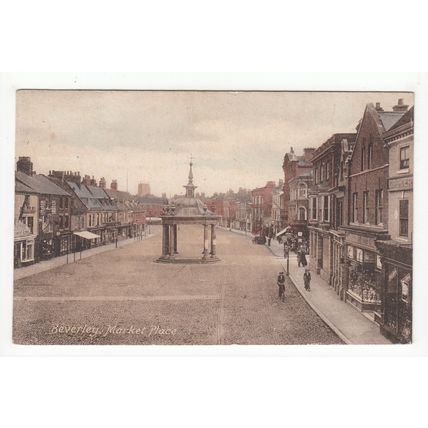 Market Place Beverley Yorkshire 1920 Postcard 65563