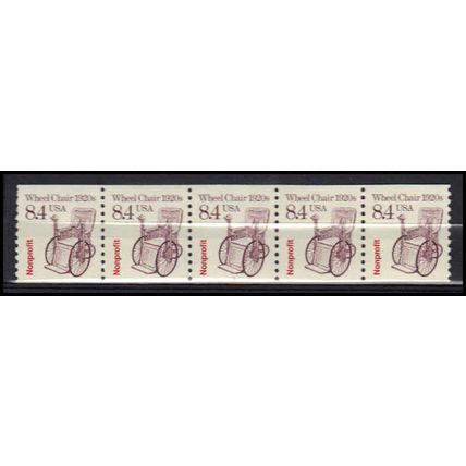 2256 8.4c Wheel Chair Fine MNH Dry Gum PNC 1/5 X3085