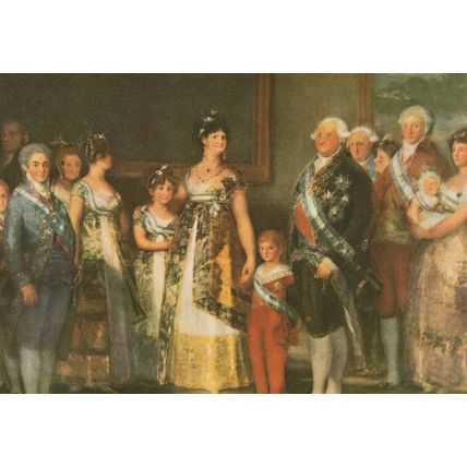 Francisco De Goya The Family Of King Charles IV Painting Postcard