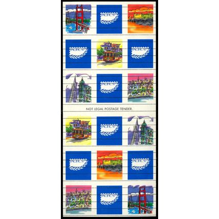 Avery Label Testing Booklet Pane Of 18 Stamps - XF - VERY RARE! - Stuart Katz