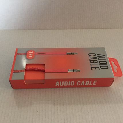 NEW 3 Ft Red Audio Cable
