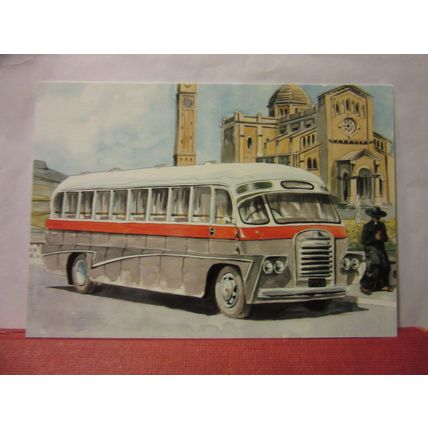 1963 BEDFORD SB8 BUS. unused postcard Maximim card no 35. COACH /