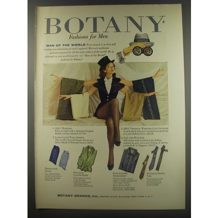1956 Botany Fashion Ad - Man of the World
