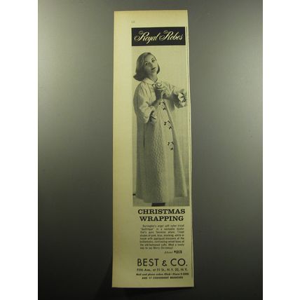 1957 Best & Co. Royal Robes Advertisement - Christmas Wrapping