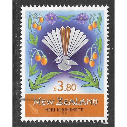 NEW ZEALAND NZ 2022 ART BIRD PIGEON MERI KIRIHIMETE $3.80 USED SHEET BOX PMK