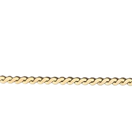 Shiny Serpentine 6.8" Hand Bracelet New solid Real 14K Yellow Gold