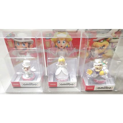 Amiibo Wedding Characters - Super Mario Odyssey - Brand New With Protectors
