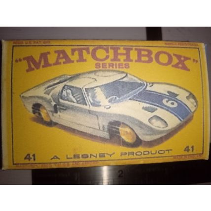 Matchbox - No41 Ford GT Racer - OVERSIZE PROMOTION - Replica Box -