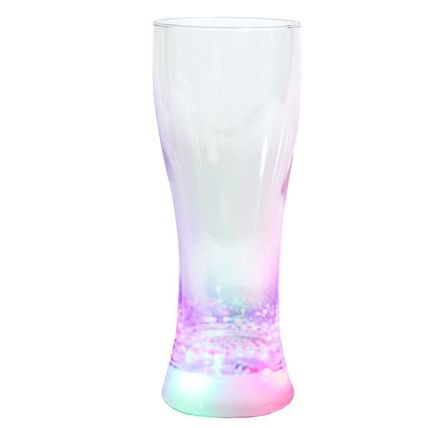 Tall Pilsner Light Up Drinking Glass Rainbow
