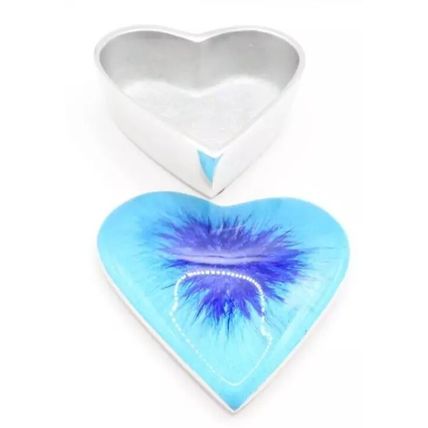 Blue Heart Trinket Heart 4 CM Gift Home Decor Christmas