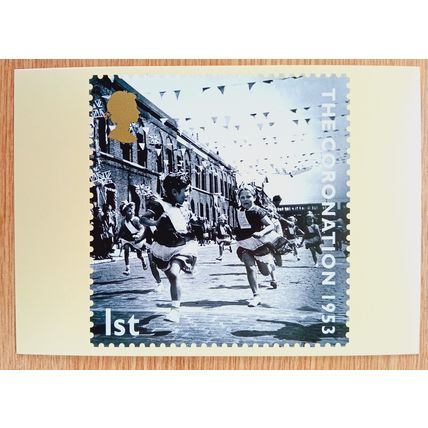 POSTCARD: CORONATION, 1953 - CHILDREN'S RACE: 2003