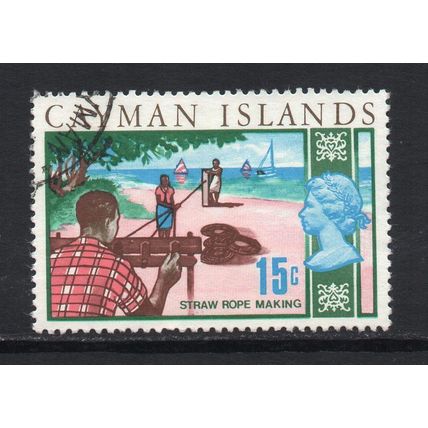 Cayman Islands - 1970 - 15c Rope Making (sg283) Used