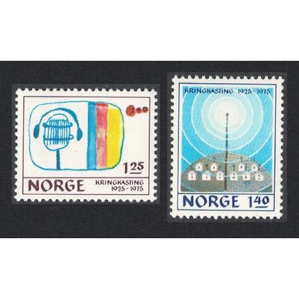 Norway Norwegian Broadcasting System 2v 1975 MNH SG#746-747 Sc#663-664