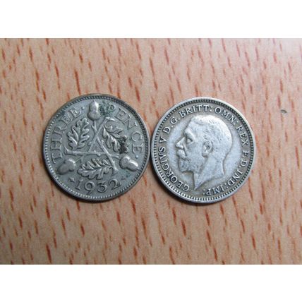 GB 1932 George V Silver Threepence 3d Coin