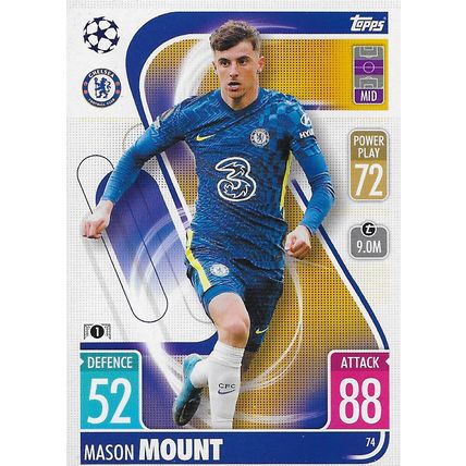 Match Attax UCL/UEL/UECL 2021-22: Chelsea FC, Midfielder - Mount