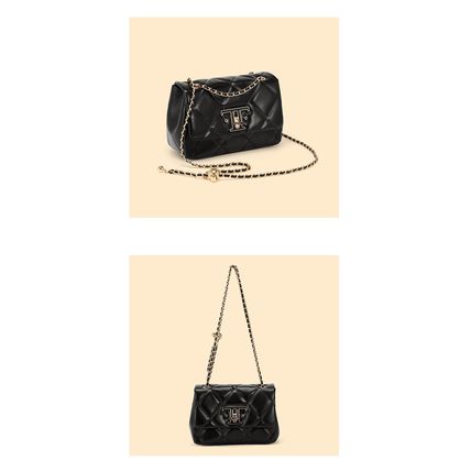 New Buckle Genuine Leather Shoulder Crossbody Bag