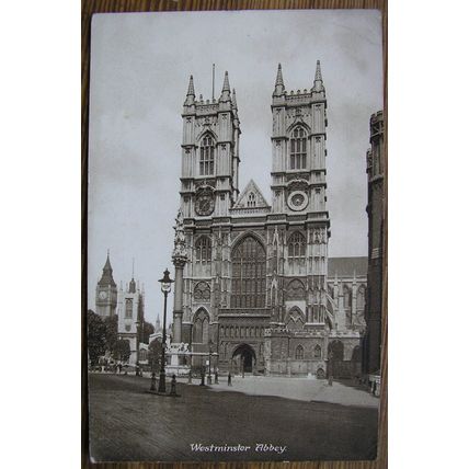 vintage postcard Westminster Abbey