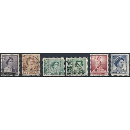 QEII Definitive - Australia 1959 - FH - SG 308/14 (E)