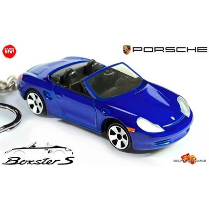 VERY RARE KEYCHAIN BLUE PORSCHE BOXSTER S 986 CUSTOM Ltd Ed.