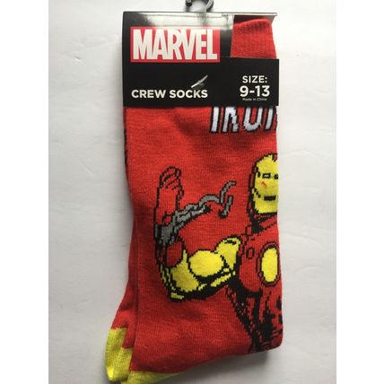 NEW Marvel Iron-Man Unisex Crew Socks Size 9-13