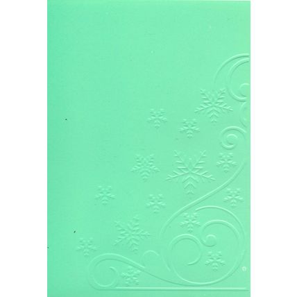 5"x7" Embossed Card. 10 Sheets. Snowflakes (36). Cardmaking Scrapbooking Crafts