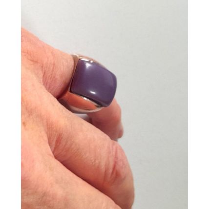 CHUNKY MAN'S RING with PURPLE STONE *