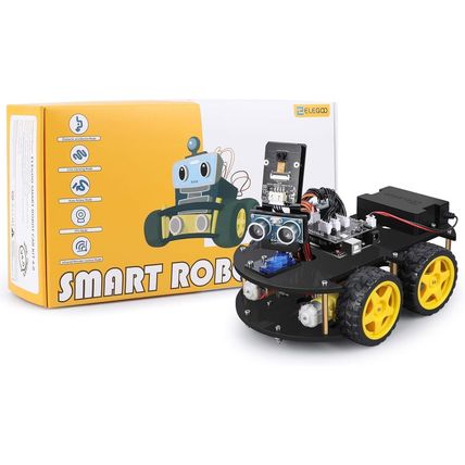 ELEGOO UNO R3 Smart Robot Car Kit V4 for Arduino Robotics for Kids Ages 8-12 12-
