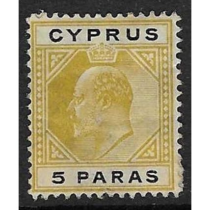 CYPRUS 1904 EDVII MULTI-CROWN CA WMK 5pa MINT HINGED SG60