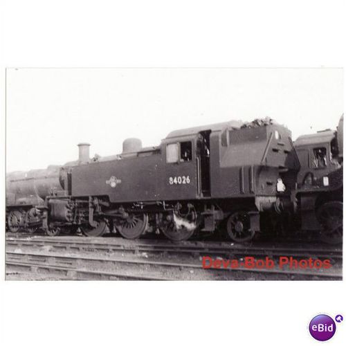 Railway Photo BR 2MT 84026 STOCKPORT 1965 2-6-2T Loco