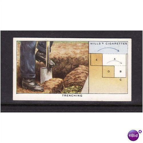 WILLS - 1938 GARDEN HINTS NO 14 TRENCHING Mint