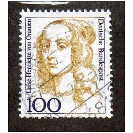 GER 1986 100pf 'FAMOUS WOMEN -LUISE HENRIETTE VON ORANIEN'FINE USED (EBID30-093)