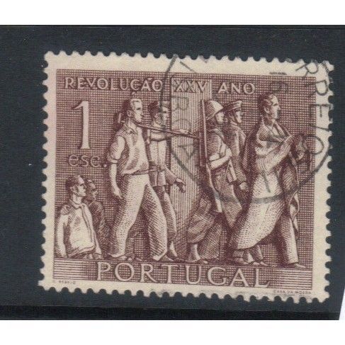 PORTUGAL 1951 25th ANNIV NATIONAL REVOLUTION 1E VALUE USED