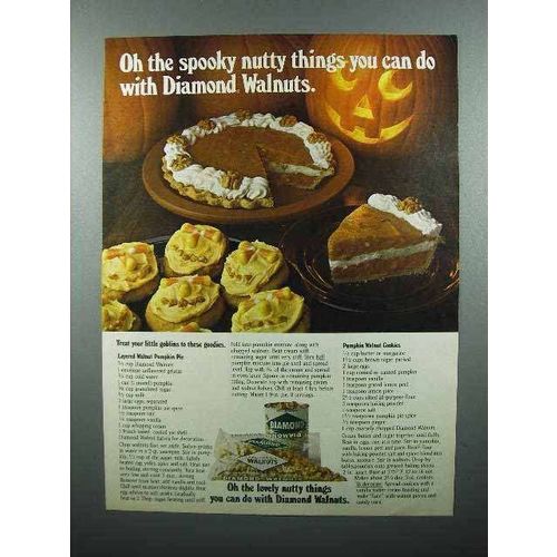 1980 Diamond Walnuts Ad - Spooky Nutty Things