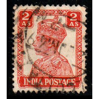 India 1941 King George VI 2A Used Stamp.