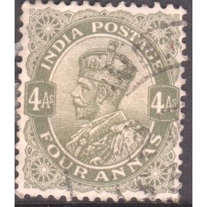 India 1928- KGV 4a olive - used
